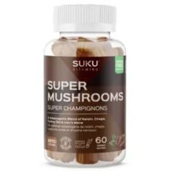 SUKU Vitamins Super Mushrooms 60Count