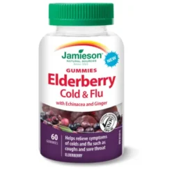 Jamieson Elderberry Cold & Flu Gummies 60Count