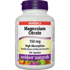 Webber Naturals Magnesium Citrate 150mg 120Caps