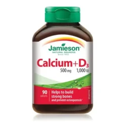 Jamieson Calcium 500mg & D3 1,000IU 90Caps