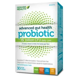 Genuine Health Advanced Gut Health Probiotic 15 Billion CFUs 30Caps