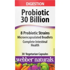 Webber Naturals Probiotic 30 Billion 30Caps