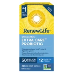 Renew Life Ultimate Flora Extra Care Probiotic 50 Billion Active Cultures 60Caps