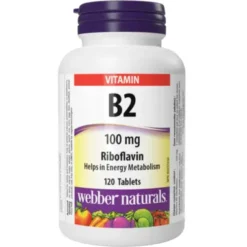 Webber Naturals B2 Riboflavin 100mg 120Caps